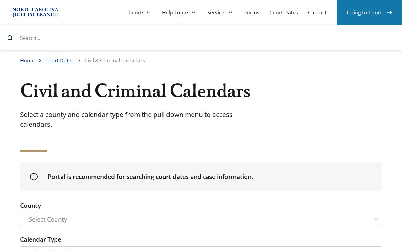 Burke County court schedule official calendar service source