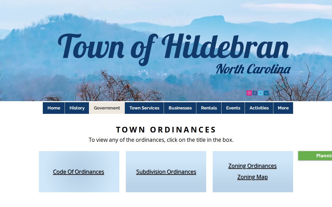 Hildebran court records context for code enforcement, distinct from a court docket